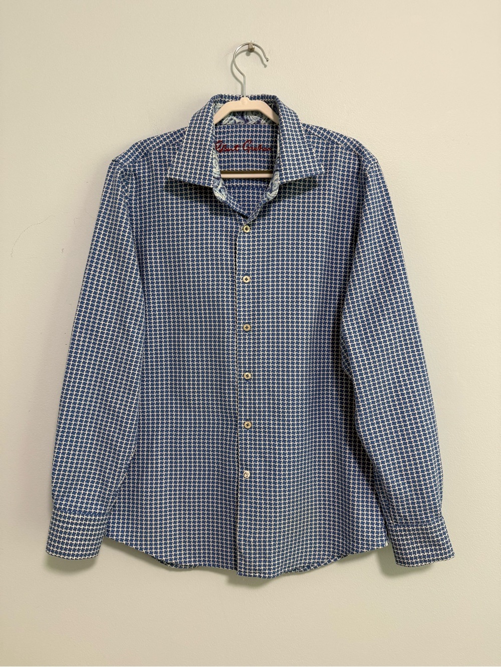Robert Graham‎ Boys 100% Cotton Logo Shirt Size L(14-16)